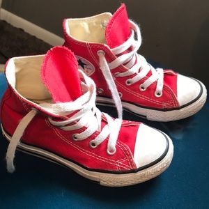 Kids red converse